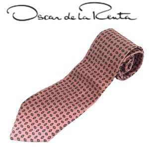 VINTAGE OSCAR DE LA RENTA TIE MENS SILK *NEEDS REPAIR*
